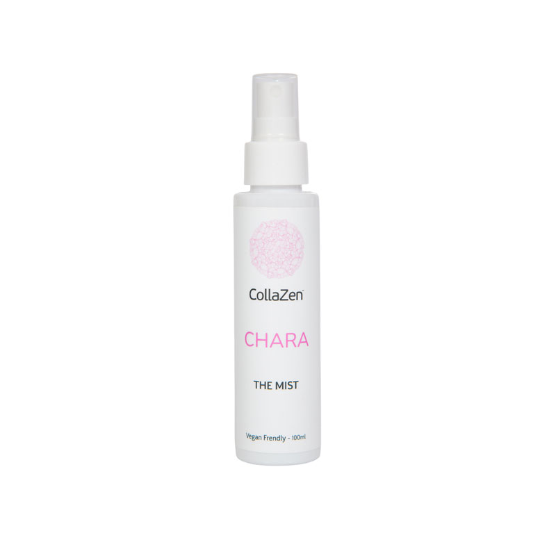 CollaZen CHARA, ενυδατικό Body Mist σώματος και μαλλιών με νότες ροδάκινου, γλυκού πορτοκαλιού και musk. Ρομαντικό, φρουτώδες άρωμα.